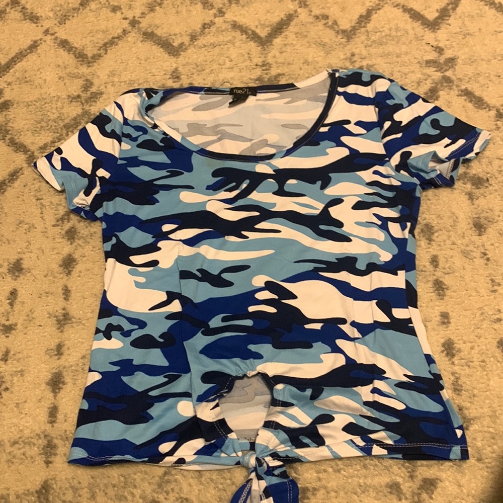 Blue Camo Rue 21 shirt